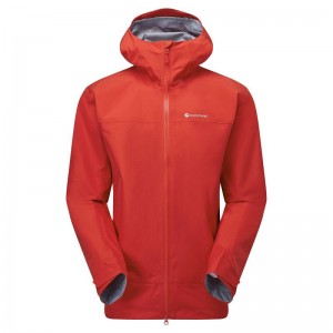 Red Men's Montane Phase Waterproof Jackets | LCO1861NC