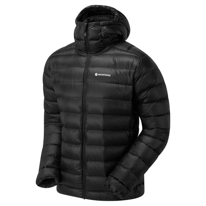 Black Men's Montane Alpine 850 Lite Hooded Down Jackets | PAT3342VG