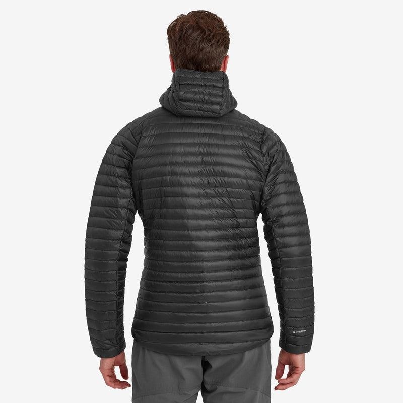 Black Men's Montane Anti-Freeze Lite Hooded Down Jackets | FHR311IA