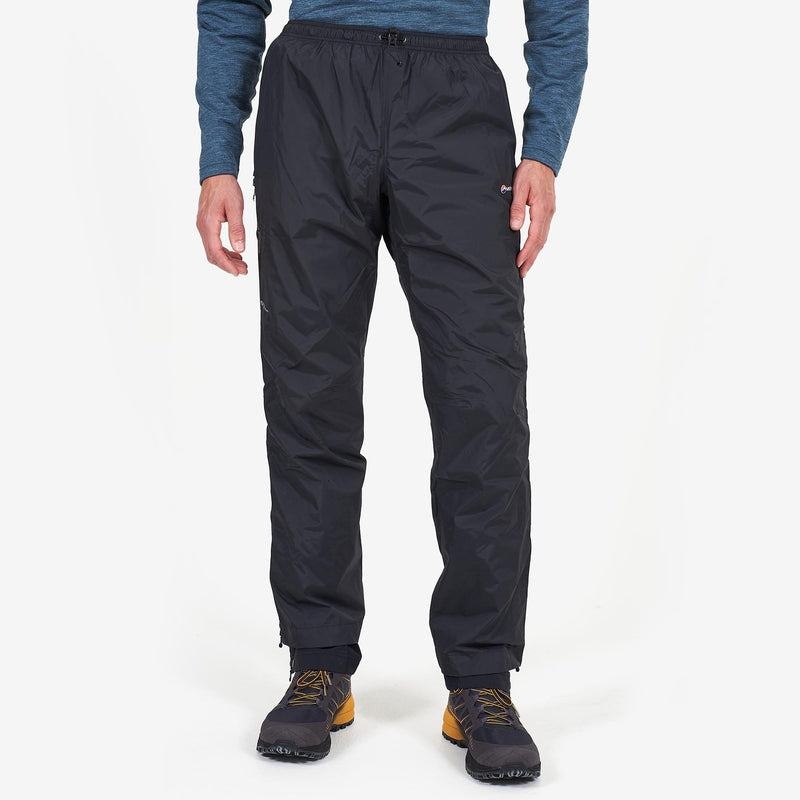 Black Men's Montane Dynamo Waterproof Pull-Over Trousers | MUL1087GQ