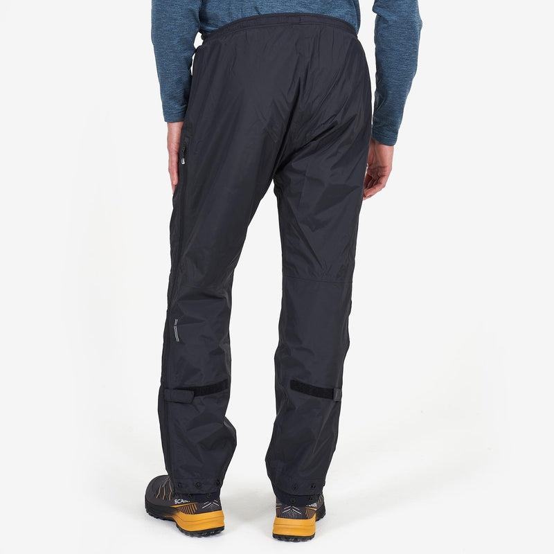 Black Men's Montane Dynamo Waterproof Pull-Over Trousers | MUL1087GQ