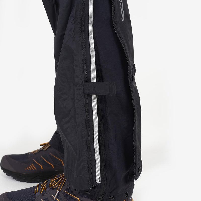 Black Men's Montane Dynamo Waterproof Pull-Over Trousers | MUL1087GQ