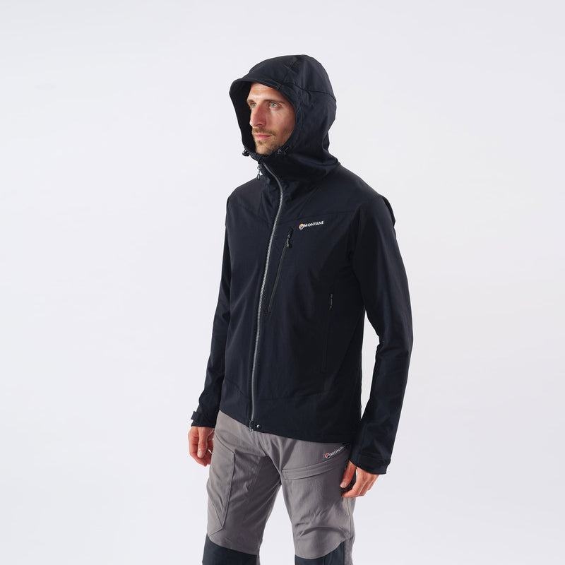 Black Men's Montane Dyno LT Softshell Jackets | ZAM1595NW