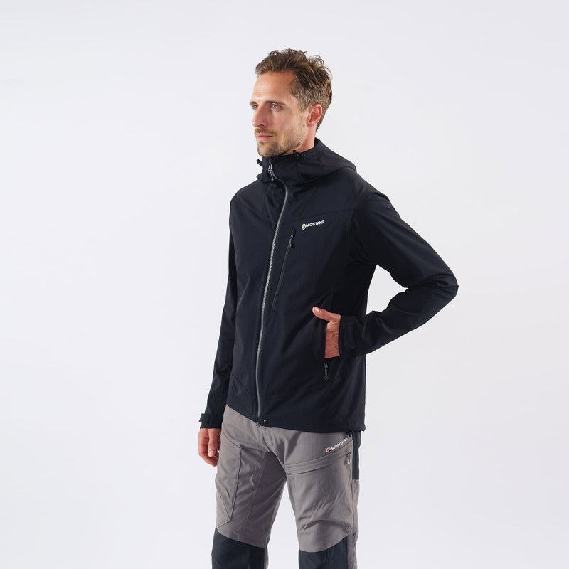 Black Men's Montane Dyno LT Softshell Jackets | ZAM1595NW