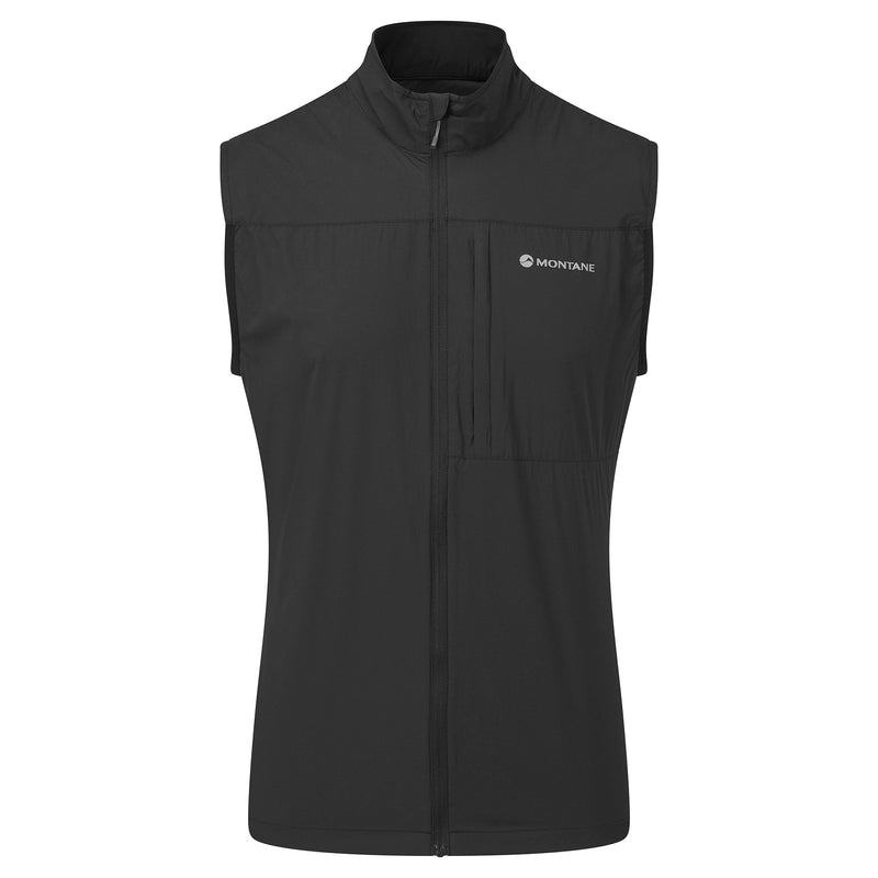 Black Men\'s Montane Featherlite Windproof Vest | ZVR5671HN