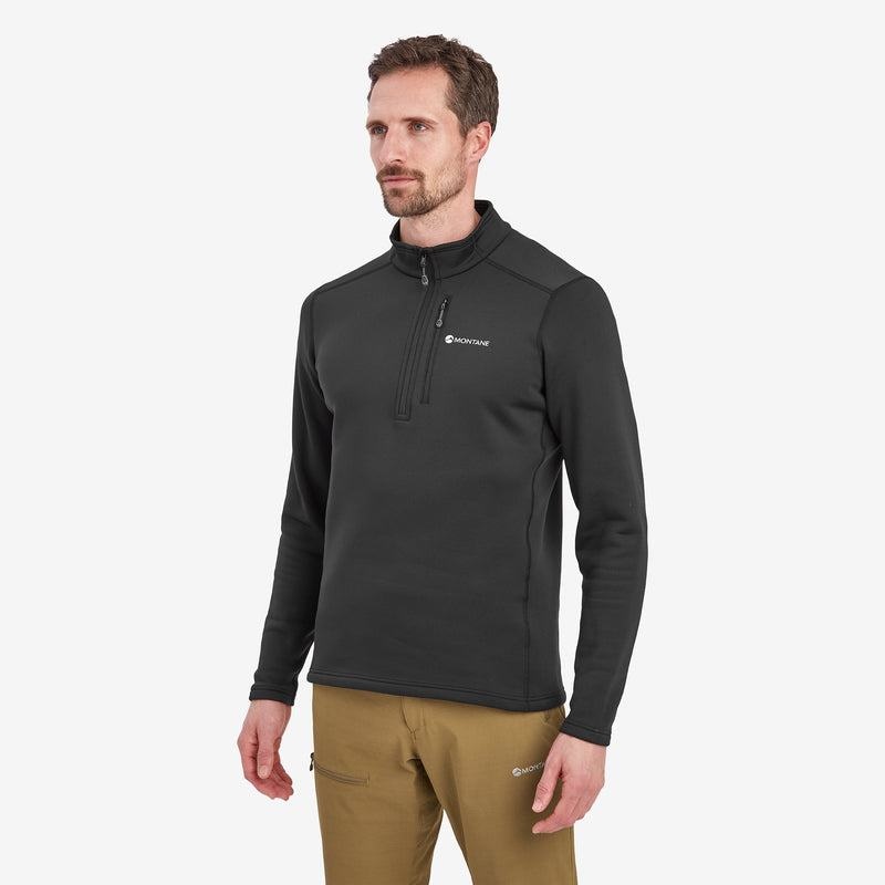 Black Men's Montane Fury Zip Pull-On Fleece | LKY1319YW