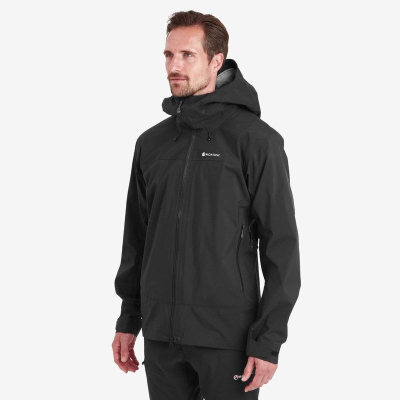 Black Men's Montane Phase XT Waterproof Jackets | KGF477GN