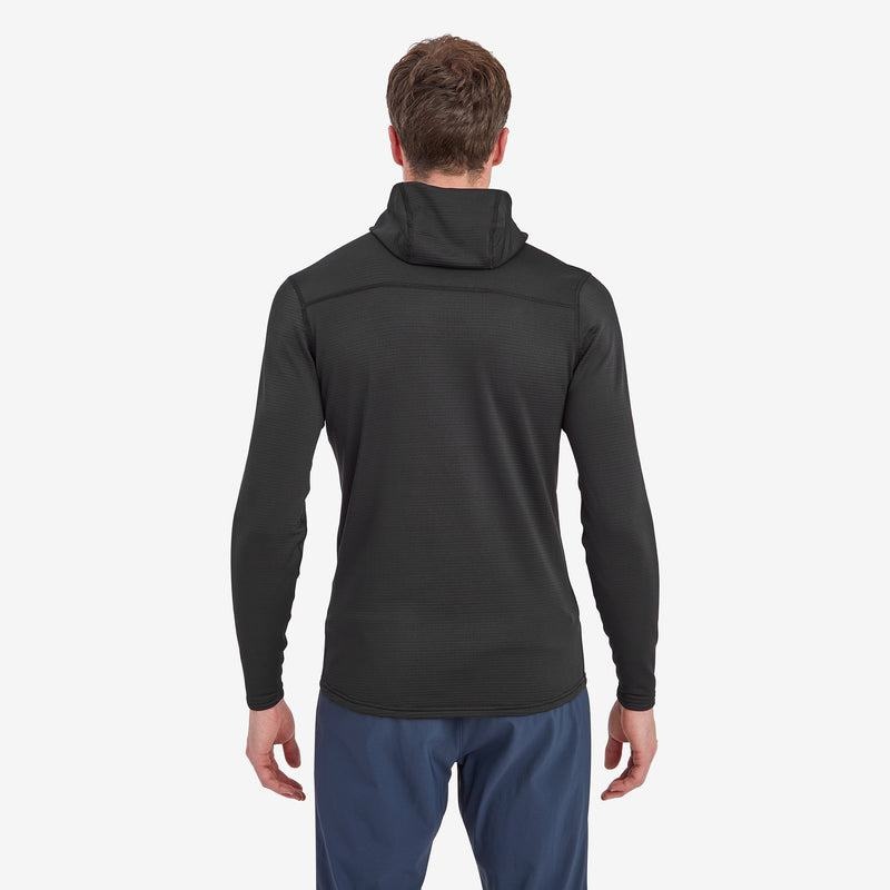 Black Men's Montane Protium Lite Hooded Pull On Fleece | FKK6363EP