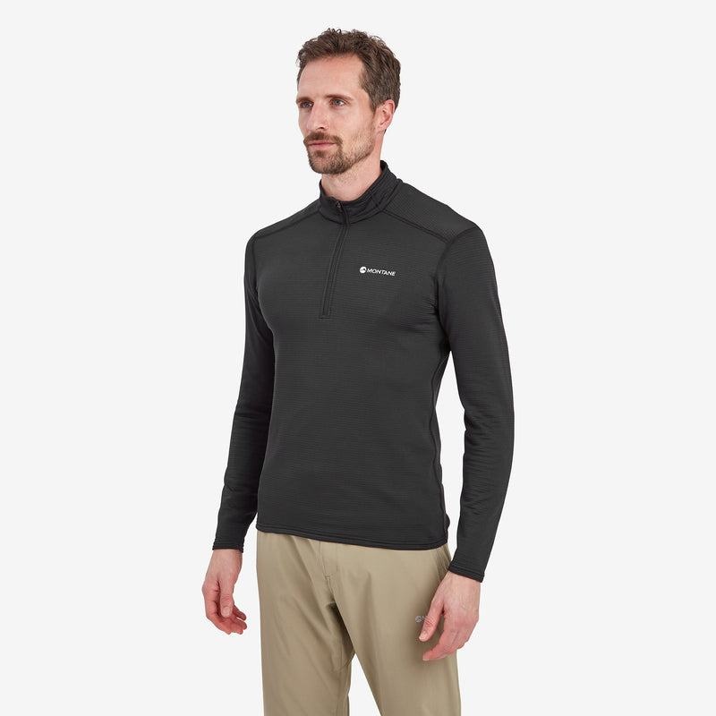 Black Men's Montane Protium Lite Pull On Fleece | LKF4188DI