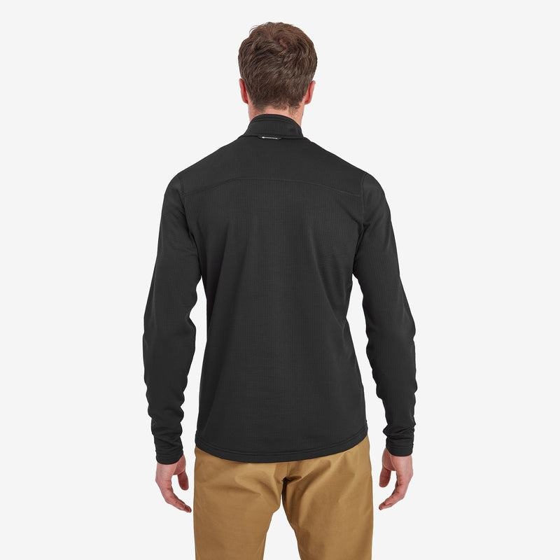 Black Men's Montane Protium Pull On Fleece | KYO5611PX