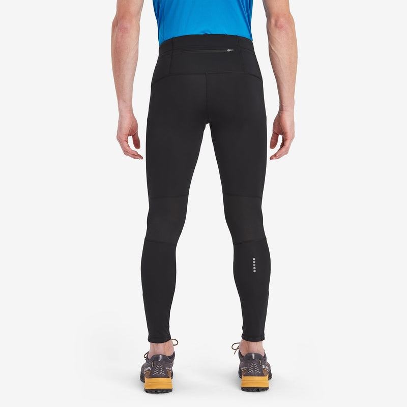 Black Men's Montane Slipstream Trail Running Leggings | AYR4416HJ