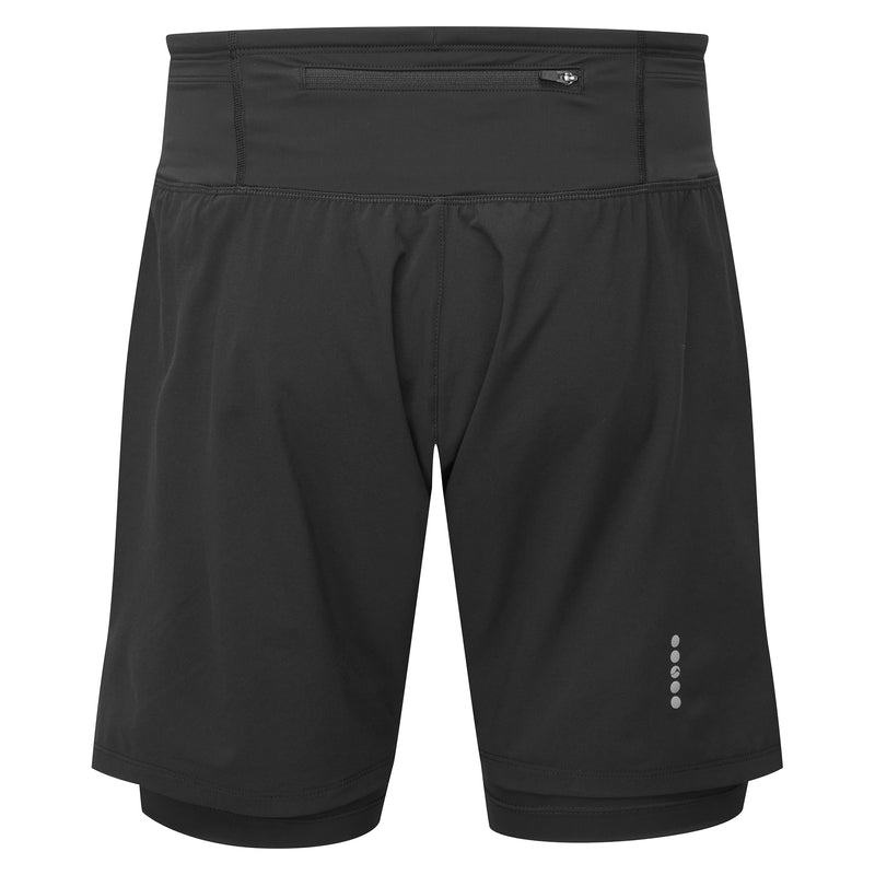 Black Men's Montane Slipstream Twin Skin Running Shorts | UQR3960US