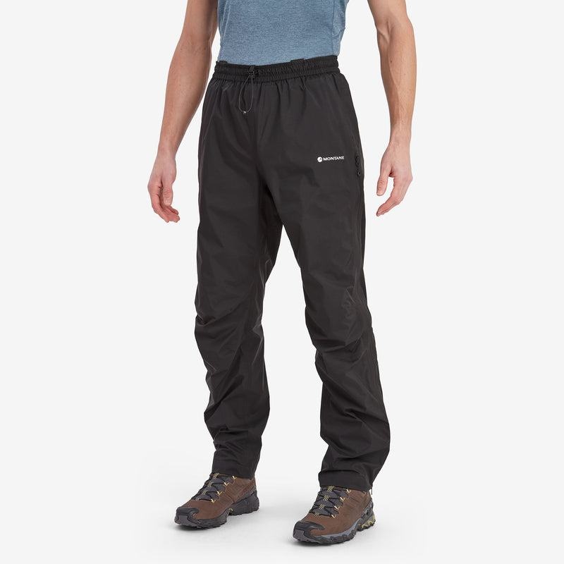 Black Men's Montane Spirit Lite Waterproof Trousers | MYB8017HI