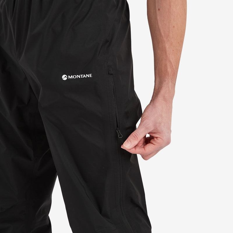 Black Men's Montane Spirit Lite Waterproof Trousers | MYB8017HI