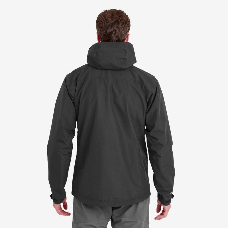 Black Men's Montane Spirit Waterproof Jackets | RKV8444TL