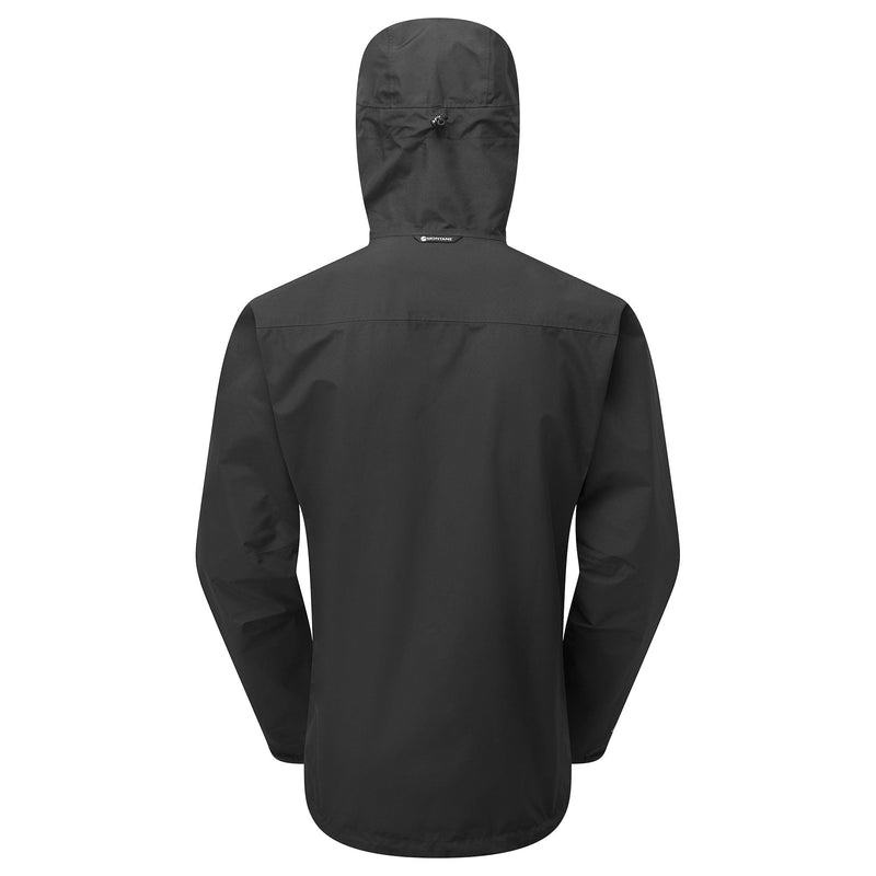 Black Men's Montane Spirit Waterproof Jackets | RKV8444TL