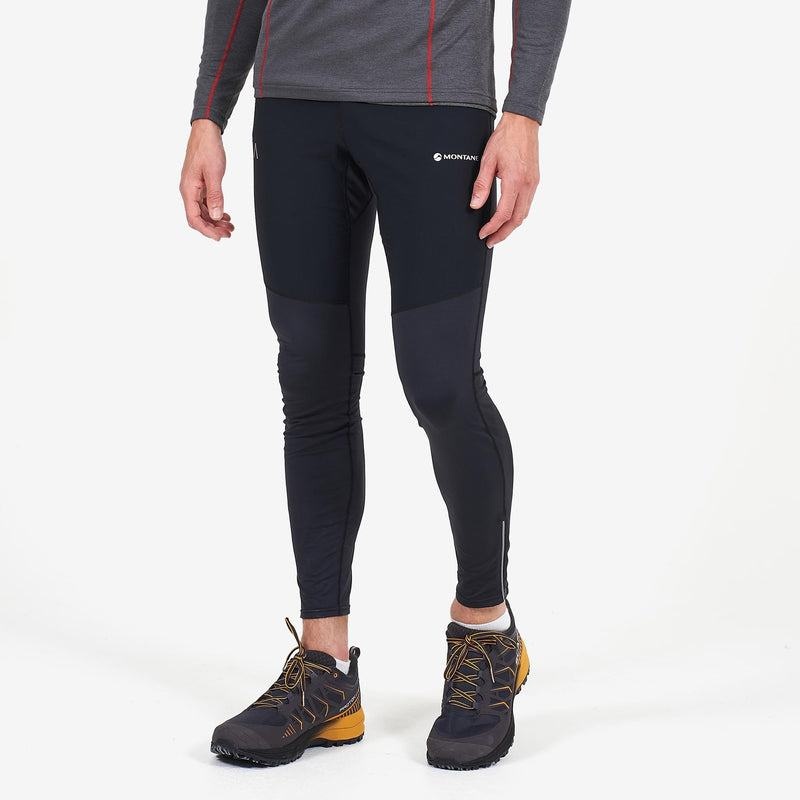 Black Men's Montane Thermal Trail Leggings | ADZ2094NM