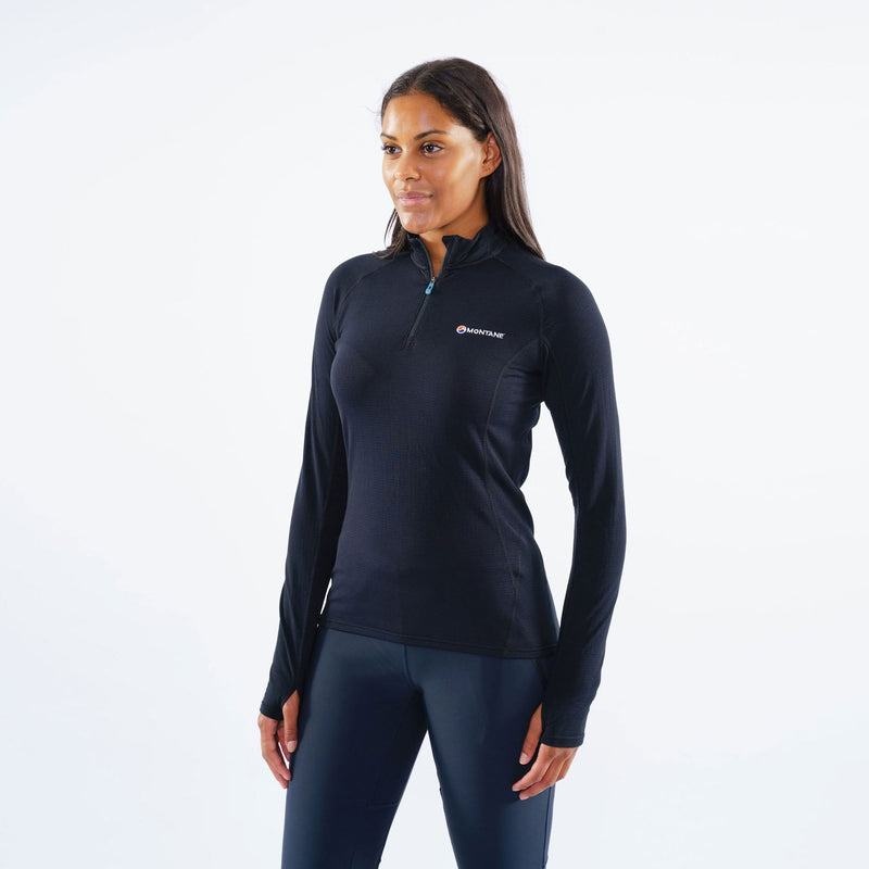 Black Women's Montane Allez Micro Pull-On Fleece Jackets | ASR7473MO