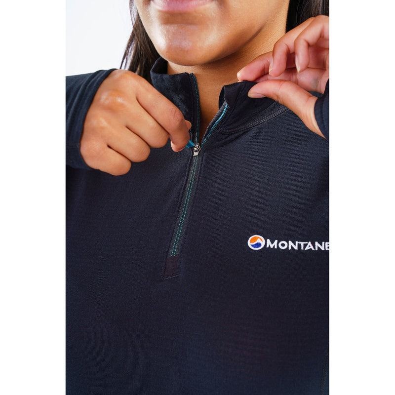 Black Women's Montane Allez Micro Pull-On Fleece Jackets | ASR7473MO