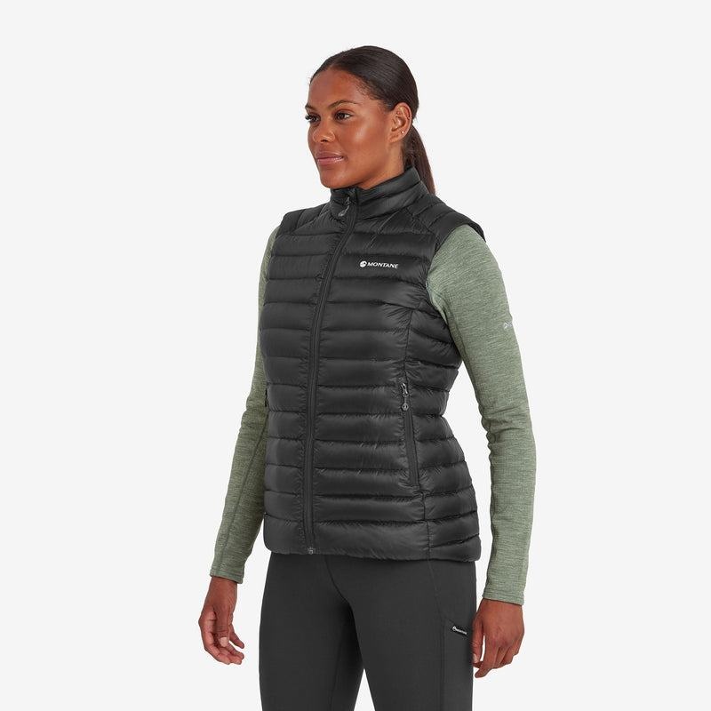 Black Women's Montane Anti-Freeze Down Vest | HHF2783MY