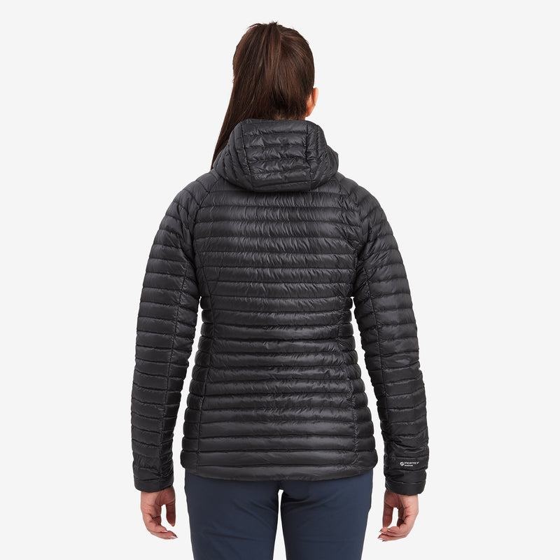 Black Women's Montane Anti-Freeze Lite Hooded Down Jackets | JUP3538WQ