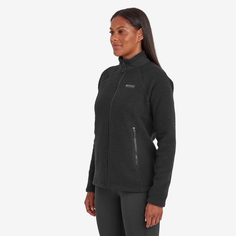 Black Women's Montane Chonos Fleece Jackets | FNI1530HK