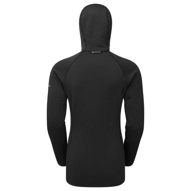 Black Women's Montane Fury Hooded Fleece Jackets | QSJ4269BR