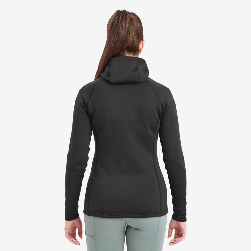 Black Women's Montane Fury Hooded Fleece Jackets | QSJ4269BR