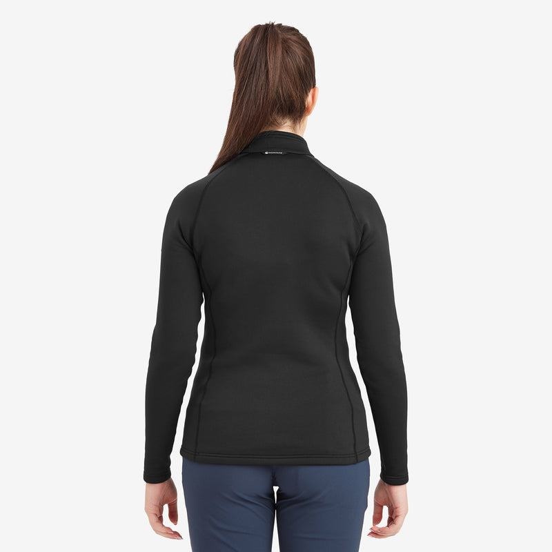 Black Women's Montane Fury Zip Pull-On Fleece | YOP5554GD