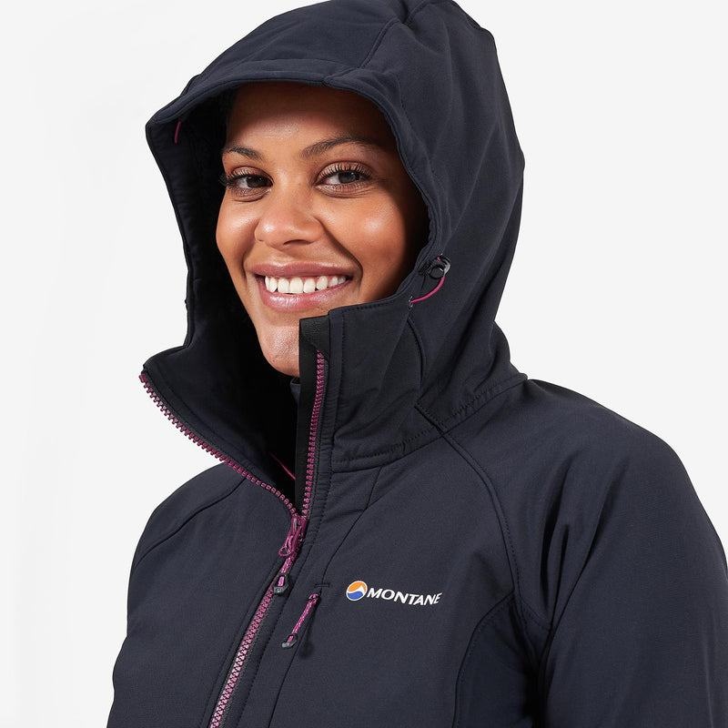 Black Women's Montane Krypton Softshell Jackets | DAI1042EE