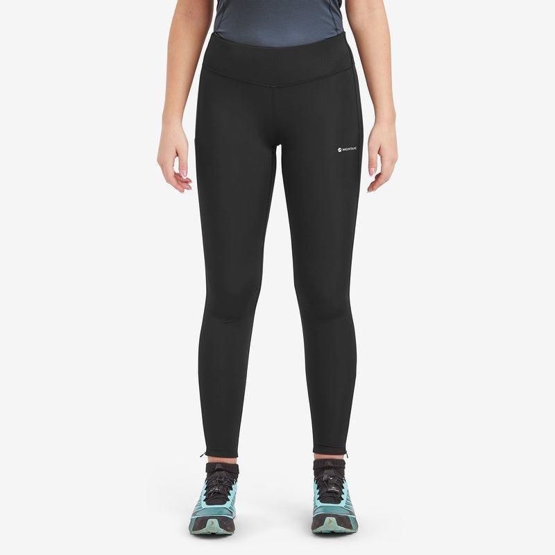 Black Women's Montane Slipstream Trail Running Leggings | OTF7358XK