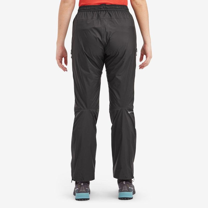 Black Women's Montane Spirit Lite Waterproof Trousers | QIM2692KQ