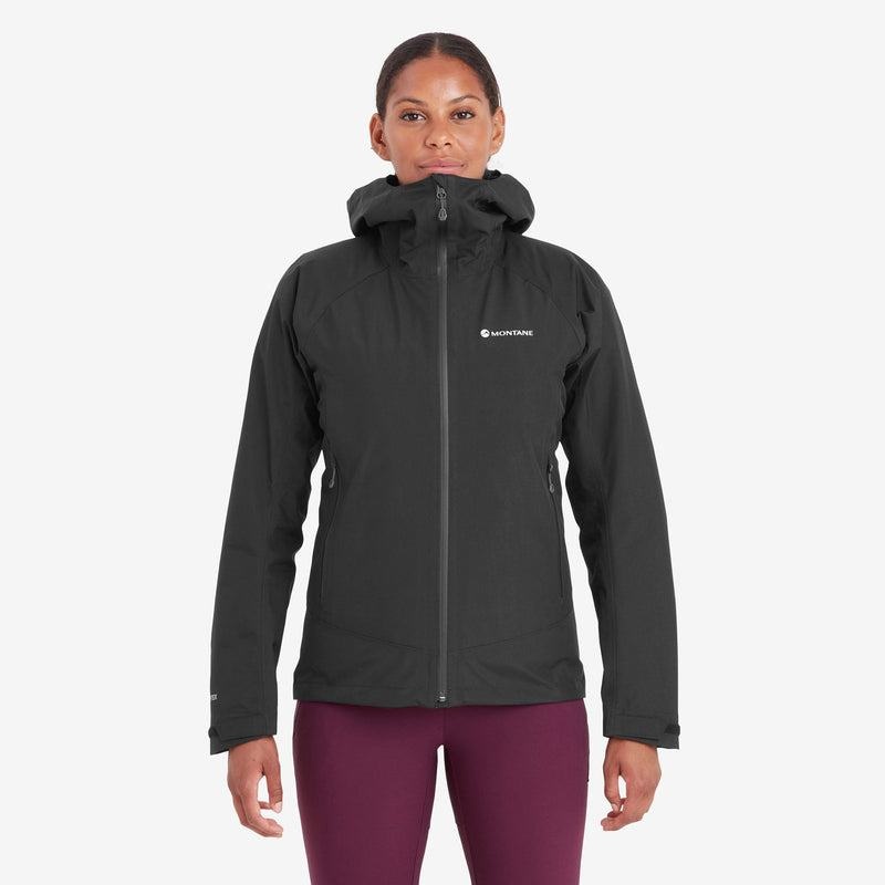 Black Women's Montane Spirit Waterproof Jackets | VOY413GV