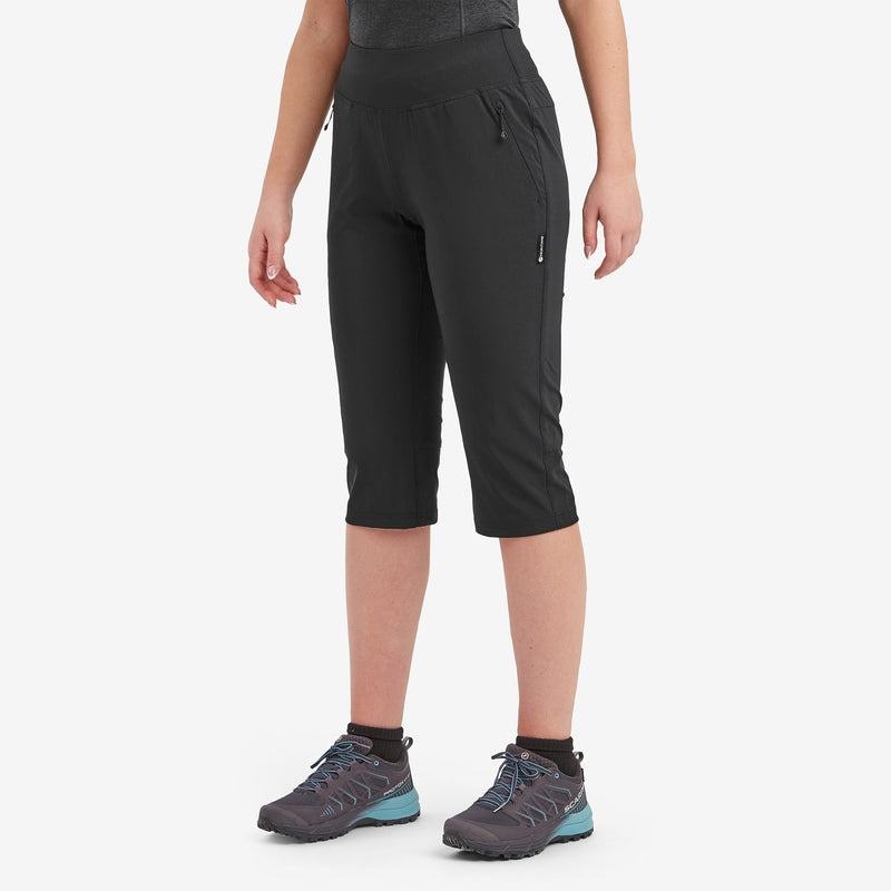 Black Women's Montane Tucana Lite Stretch Capri 3/4 Leggings | KLZ178BI