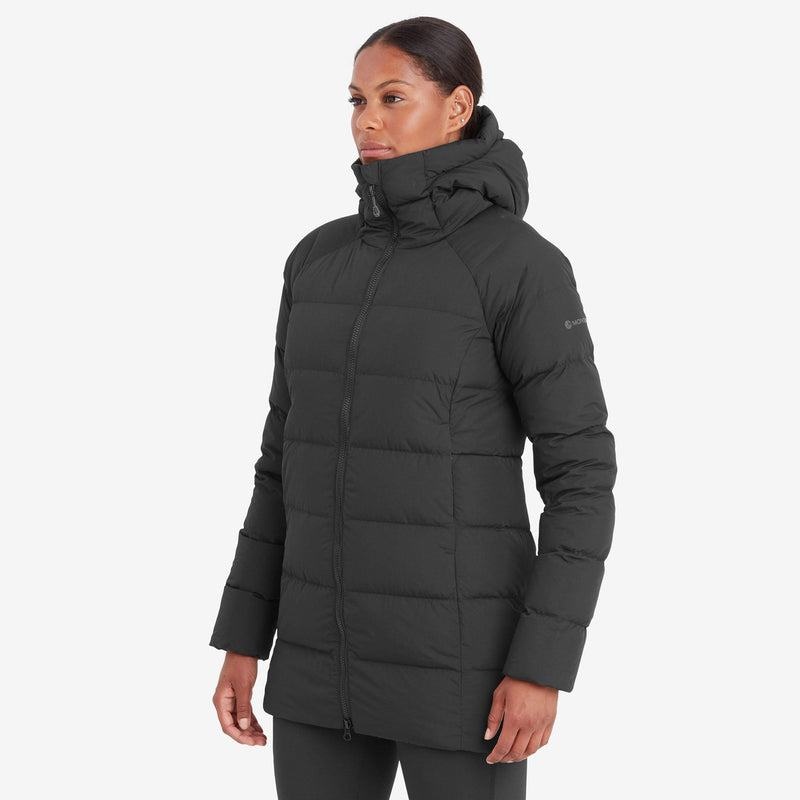 Black Women's Montane Tundra Hooded Down Jackets | LHD3949EO