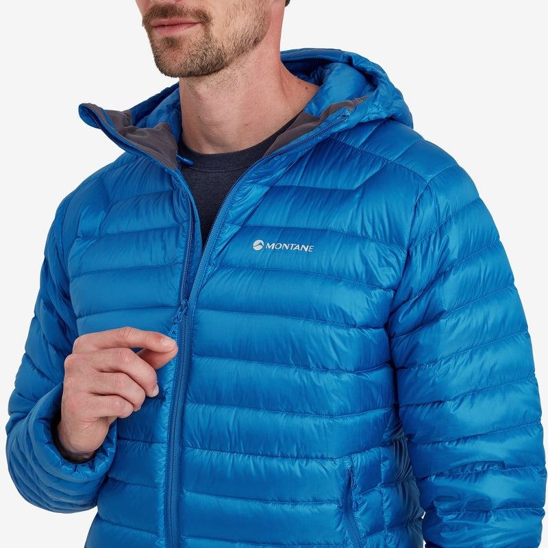 Blue Men's Montane Anti-Freeze Hooded Down Jackets | OKD7099UT