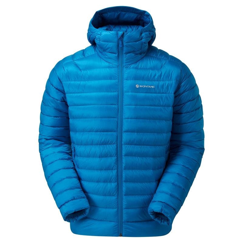 Blue Men\'s Montane Anti-Freeze Hooded Down Jackets | OKD7099UT