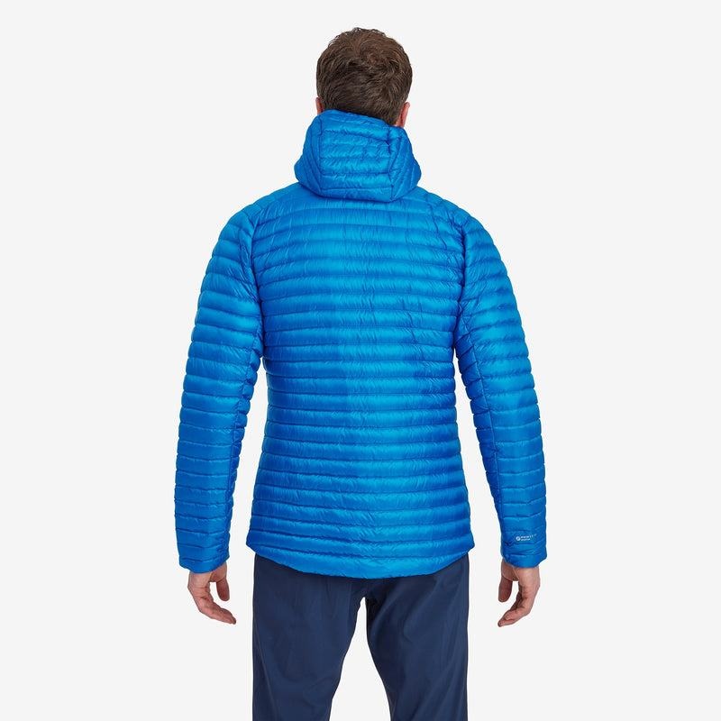 Blue Men's Montane Anti-Freeze Lite Hooded Down Jackets | GYC1571NS