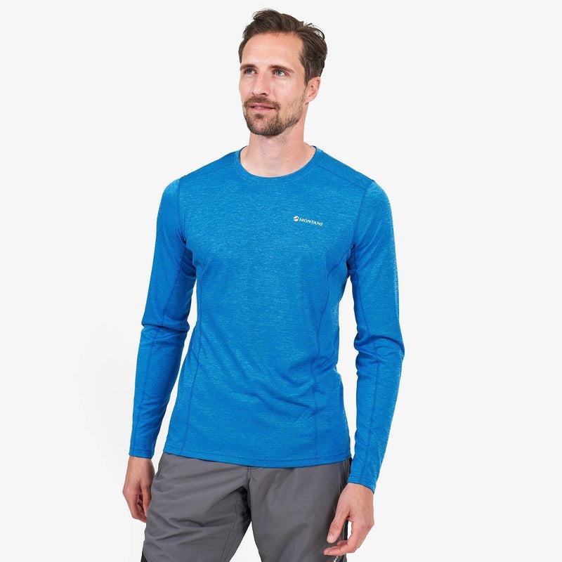 Blue Men's Montane Dart Long Sleeve T Shirts | DOV6122KY