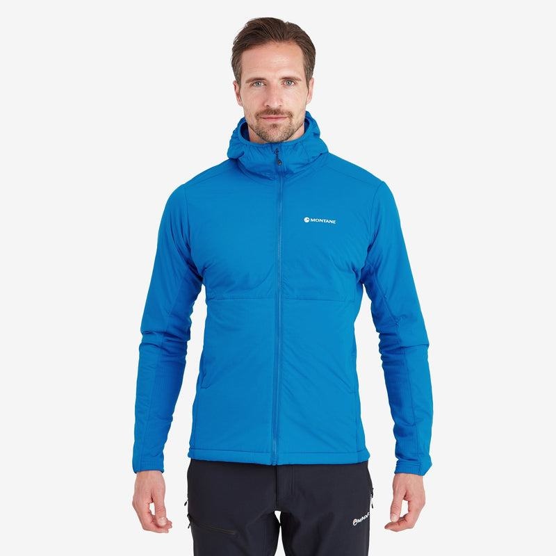 Blue Men's Montane Fireball Lite Hooded Insulated Jackets | KWK6212WH