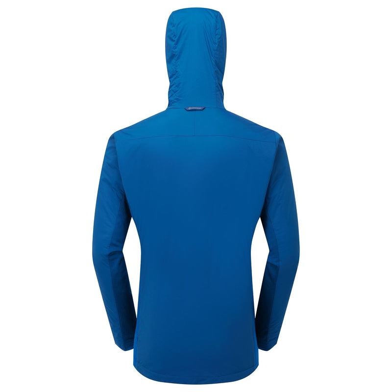 Blue Men's Montane Fireball Lite Hooded Insulated Jackets | KWK6212WH