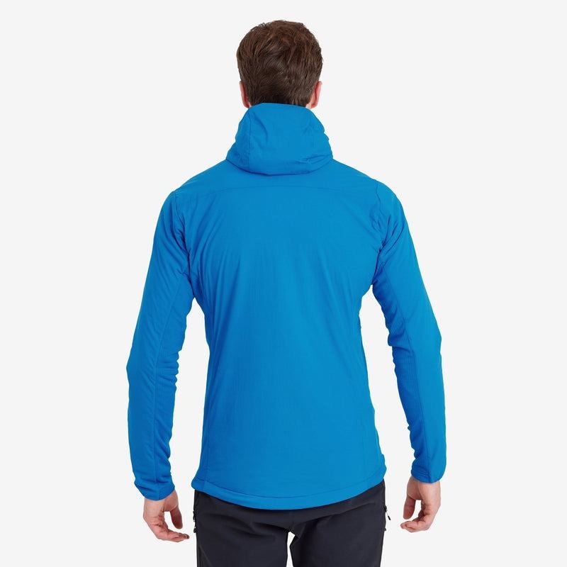 Blue Men's Montane Fireball Lite Hooded Insulated Jackets | KWK6212WH