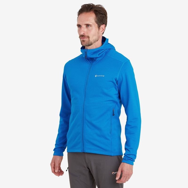 Blue Men's Montane Protium Hooded Fleece Jackets | EHX128WF