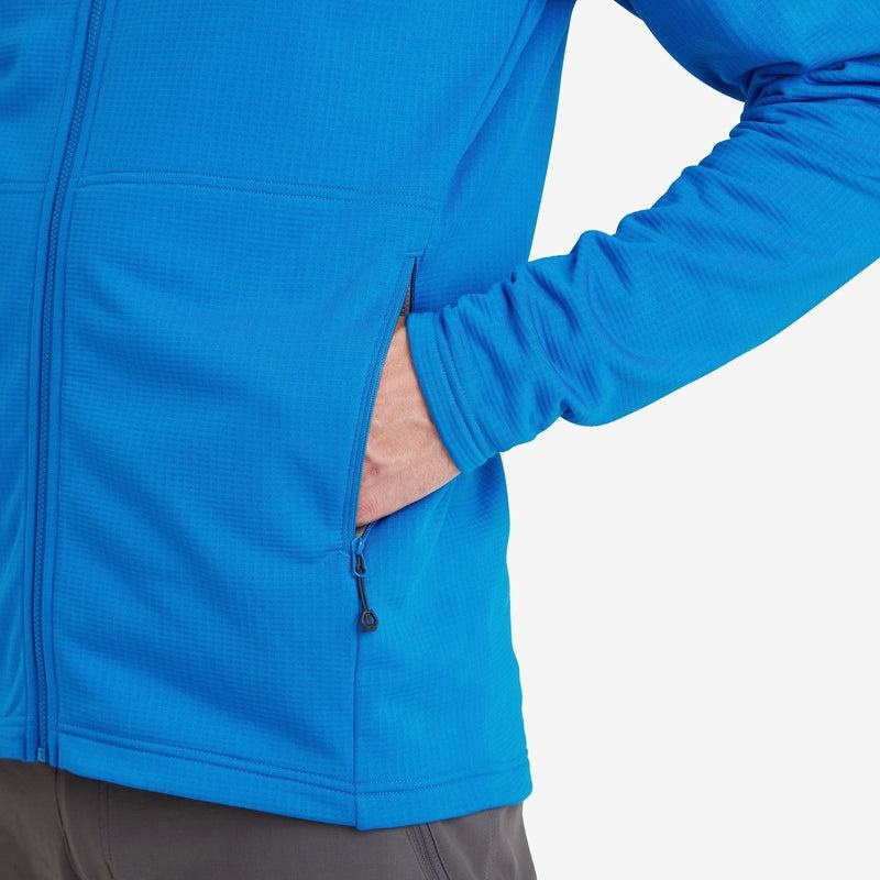 Blue Men's Montane Protium Hooded Fleece Jackets | EHX128WF