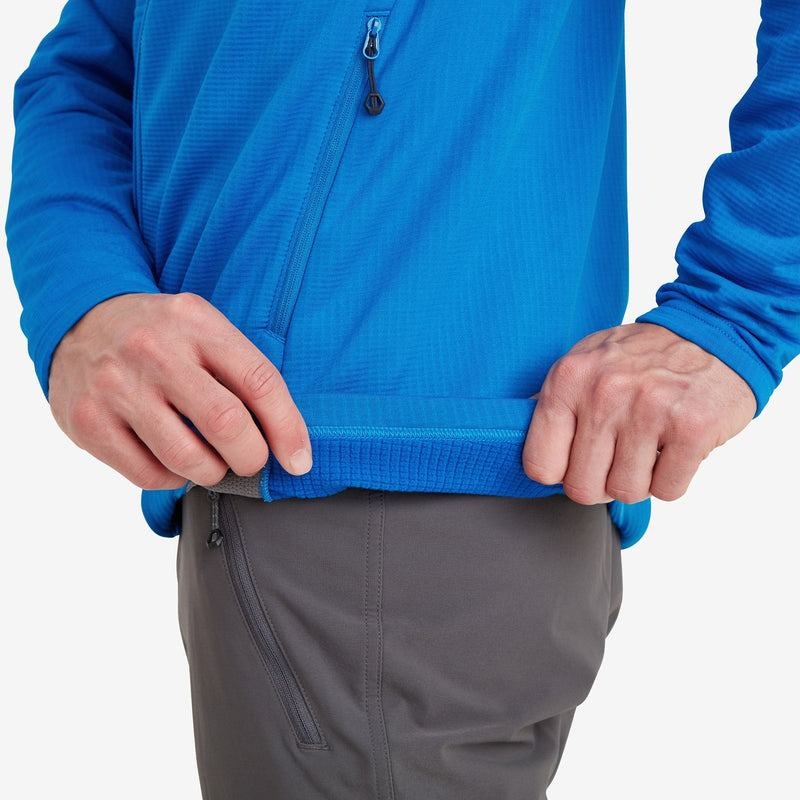 Blue Men's Montane Protium Hooded Fleece Jackets | EHX128WF