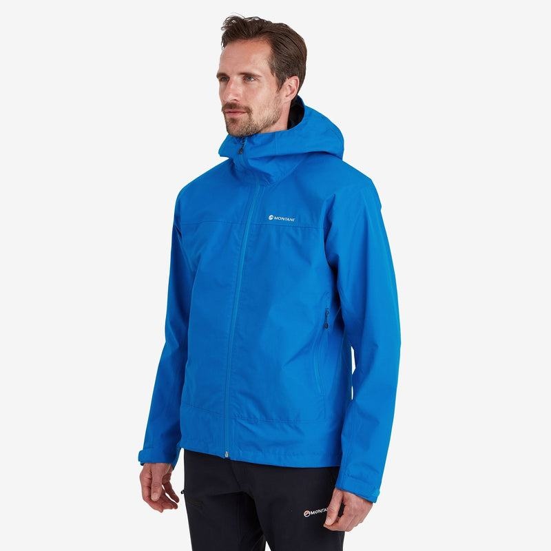 Blue Men's Montane Spirit Waterproof Jackets | QDE152ZK