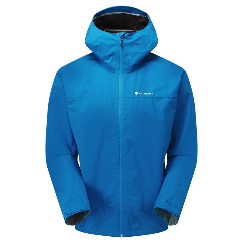 Blue Men\'s Montane Spirit Waterproof Jackets | QDE152ZK