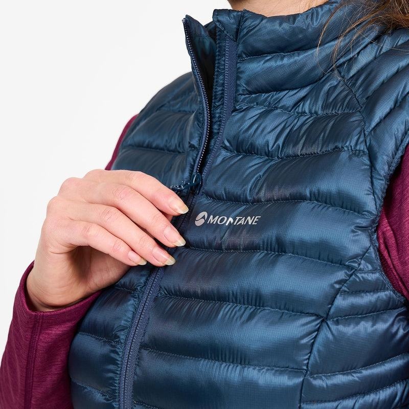 Blue Women's Montane Featherlite Down Vest | QII4042DL