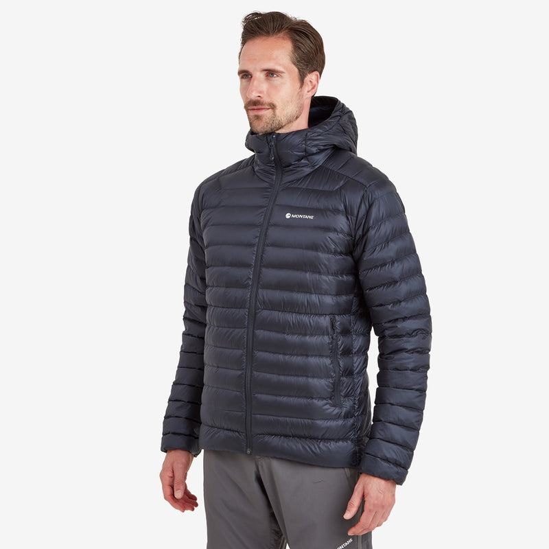 Dark Blue Men's Montane Anti-Freeze Hooded Down Jackets | VKM226AT