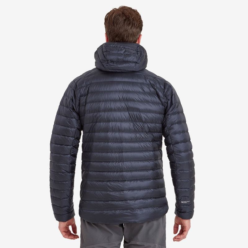 Dark Blue Men's Montane Anti-Freeze Hooded Down Jackets | VKM226AT